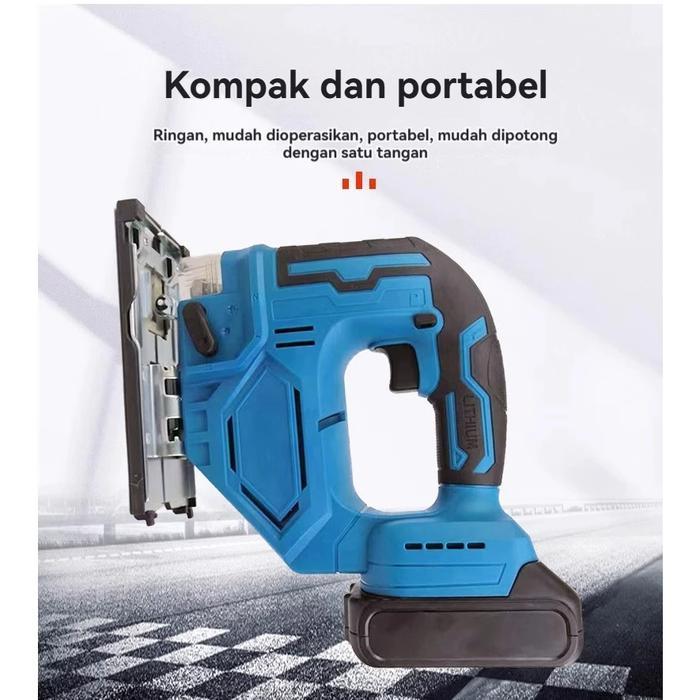 Mesin Gergaji Jigsaw /Jigsaw tanpa kabel/Kayu Electric Jigsaw /gergaji triplek/gergaji listrik