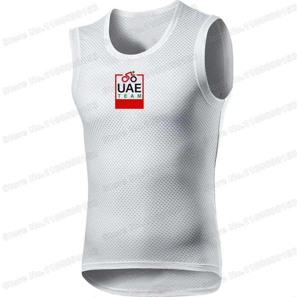 2022 Uae Team Cycling Base Layer Summer Jersey Sleeveless Cycling Vest Mtb Road Vest Mesh Underwear