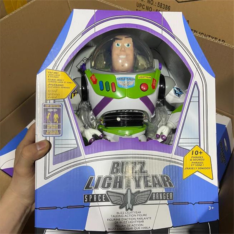 30cm Toy Story Buzz Lightyear Spacecraft Sound Model Buzz Lightyear Action Figure Doll Desktop