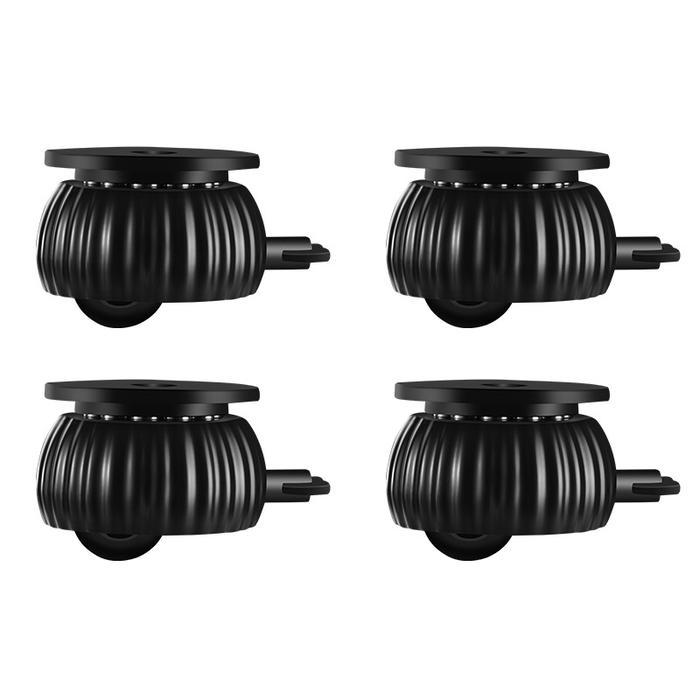 4Pcs Roda Tempel Serbaguna Roda Kastor 360 Derajat Roda Furniture Tempel Kaki Meja Furniture