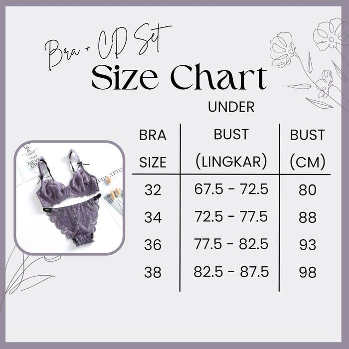 Diskon Bra Set BH + Celana Dalam Wanita Elegant Renda Transparan Setelan