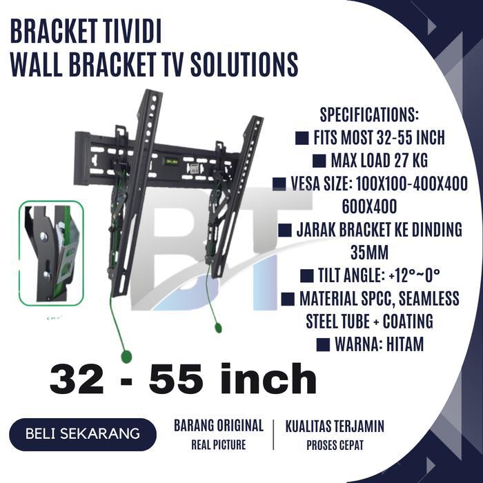 Bracket Tv Flat Panel Tilt Led Lcd Plasma Tv 32 - 55 Inch Wall Mount