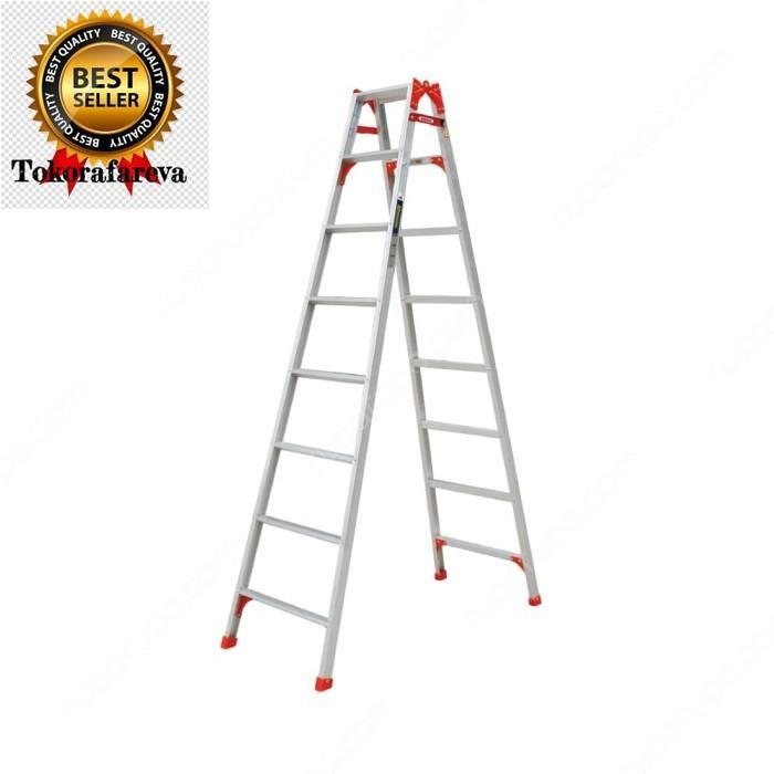 Krisbow Fixsteps Tangga Lipat Aluminium 2,2 meter 2 Fungsi 2in1 8 Step