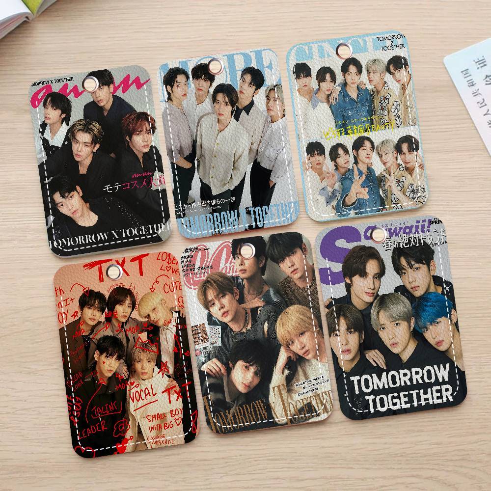 Kpop T-TOMORROW X T-TOGETHER TXT Access & Meal Card Holder Keychain Credit ID Bank Card Protective