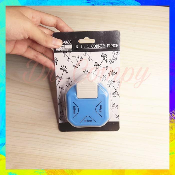 Round Corner 3in1 R4 R7 R10 Pemotong sudut kertas Corner Rounder Punch