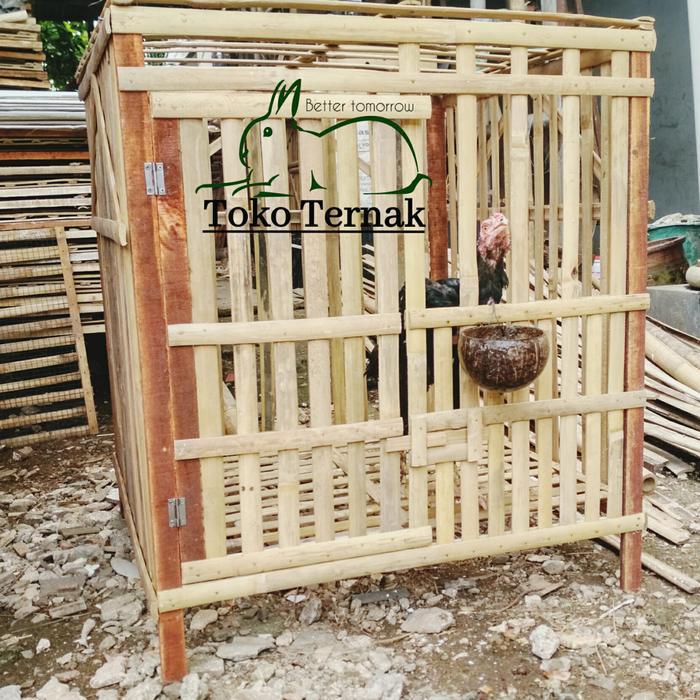 Kandang Ayam Bambu Bongkar Pasang/Rakit