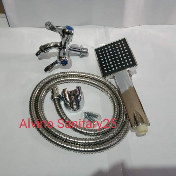 paket shower mandi / hand shower kamar mandi dan kran cabang