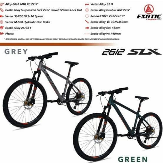 SEPEDA MTB 27.5 EXOTIC 2612 SLX