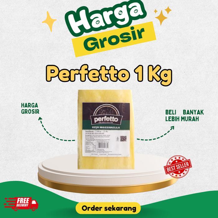 Keju Mozarella Perfetto 1 Kg / Mozzarella Cheese perfetto 1kg