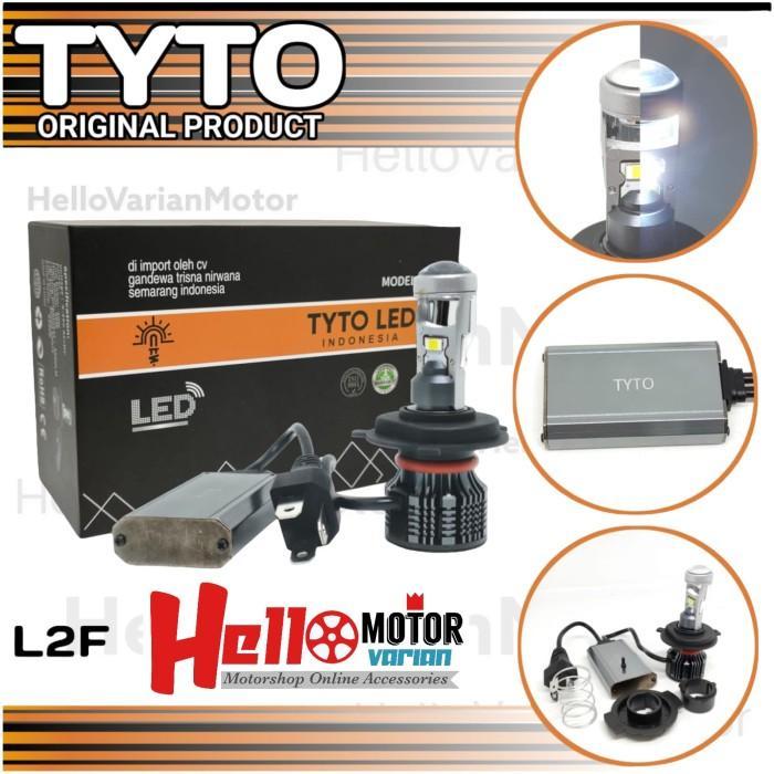 Lampu Utama Led Tyto L2F H4 Lensa Proyektor Mini Plus Kipas