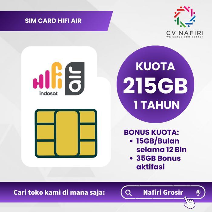 Terbaru Best Quality 100% Original Sim Card Hifi Air 215Gb Khusus Modem Kartu Tri 12 Bulan