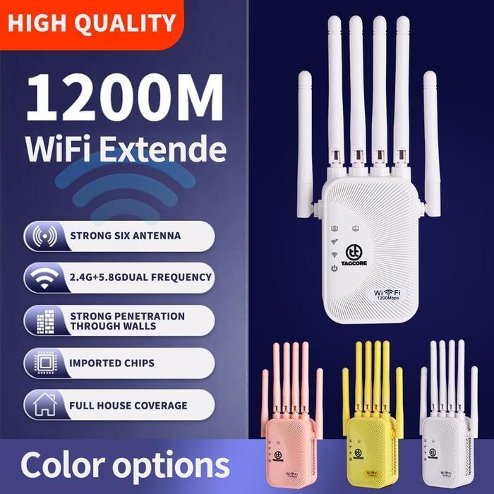 Terbaik Best Quality 100% Original Wifi Extender 2/4/6 Antena 300M/1200M Wifi Repeater Wireless Wifi