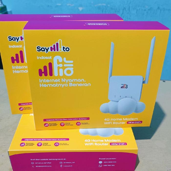 Terbaik Best Quality 100% Original Indosat Hifi Air Hkm0127 + Sim Card Tri/Im3 Kuota 0 High-Speed