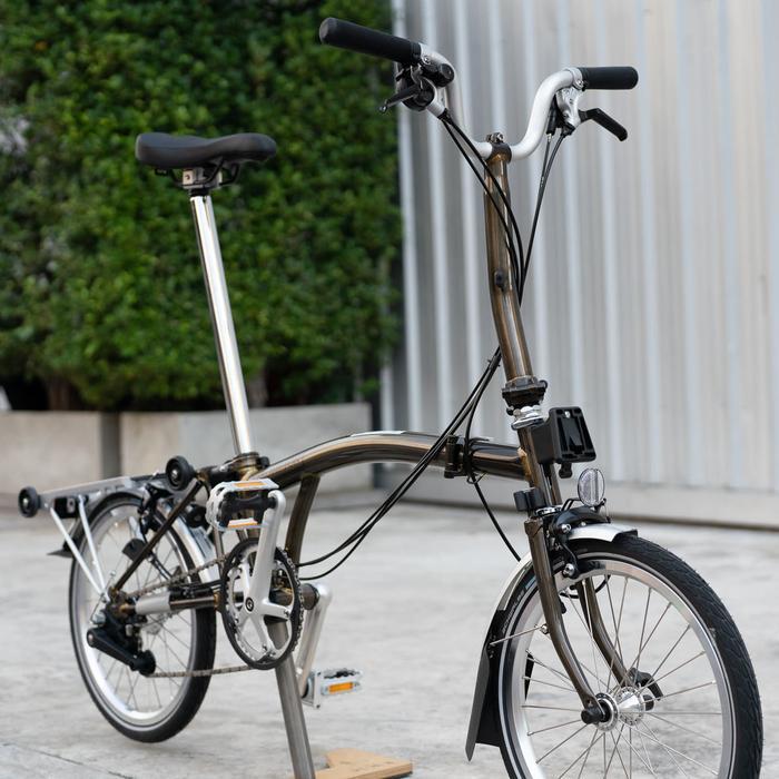 Terlaris Sepeda Brompton M6R Raw Lacquer