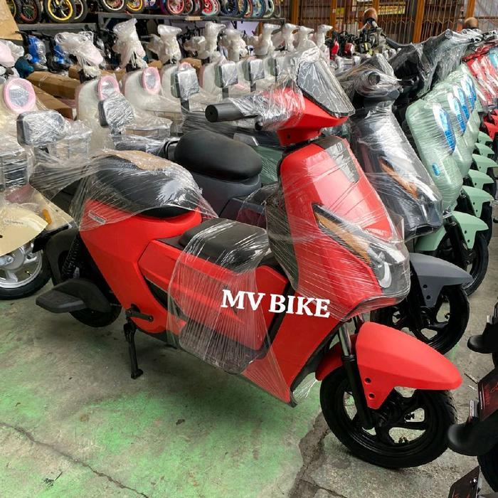 Sepeda listrik UWINFLY D60 ADV/ D65 ADV/ D65 Garansi Resmi - D65 ADV MERAH