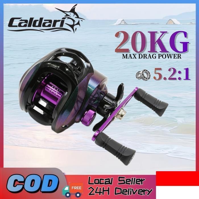Promo Caldari 2024 New Proberos Mesin Pancing Casting Bc Reel 7.2:1 Gear Ratio 10Kg Drag Carbon