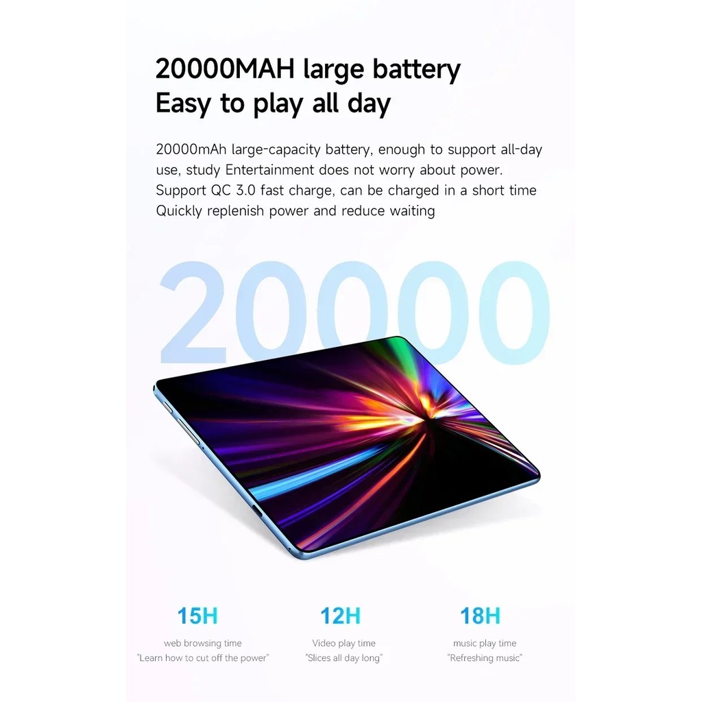 2026 Original iPad Air Pro 5G Tablet 22GB+2T 20000mAh Snapdragon 8Gen3 Android 15 5G Dual SIM GPS