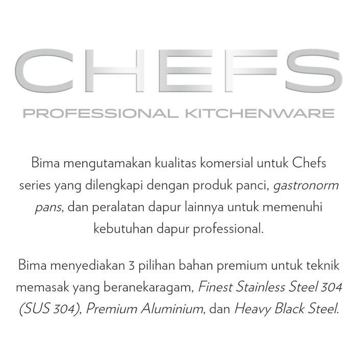 Bima Chefs Shallow Sauce Pan Sus 304 16Cm 18Cm Bp1900716 Bp1900718 Co