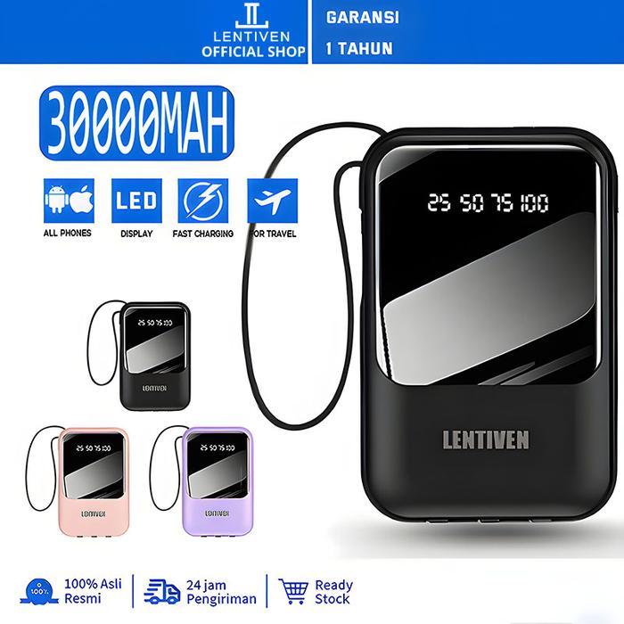 Acmic Techlife - Powerbank 30000 Mah Mini With 4 Usb Fast Charging Bh31