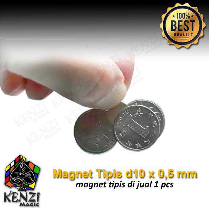 "New" Magnet Tipis 0.5mm Magnet 10*0.5mm Magnet tipis 10 x 0.5mm