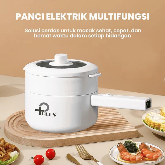 Sanken Living - Panci Listrik Mendidih Listrik Multifungsi 1.8L Panci Elektrik Lapisan Ganda Panci