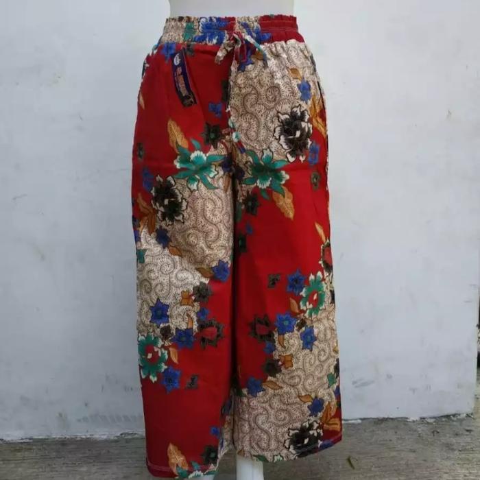 CELANA PANJANG BATIK WANITA/CELANA BATIK WANITA JUMBO/KULOT BATIK