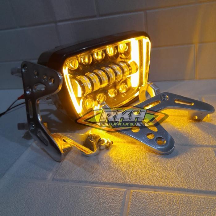 Lampu Daymaker Rx King 16 Mata Set Breket Kupingan Model Copy Bpro Lampu Depan Daymaker Rx King
