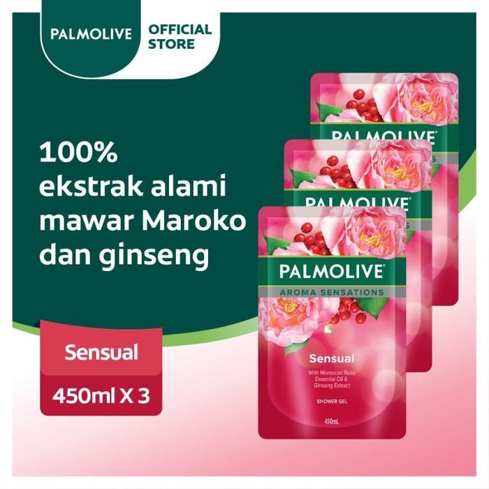Palmolive Sabun Mandi Aroma Sensations Sensual Sabun Mandi Cair, Cleansing, Melembabkan Kulit, Sabun