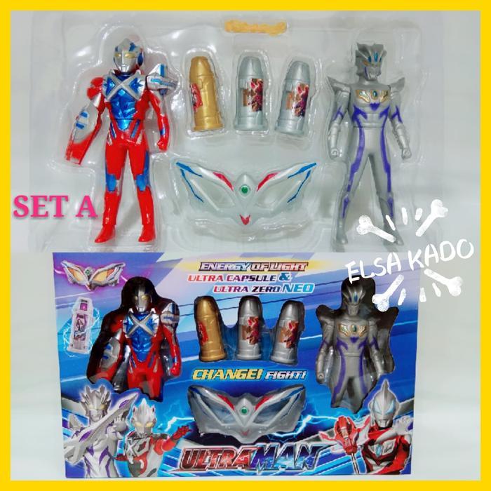 mainan ultraman geed ultra zero neo hero action figure