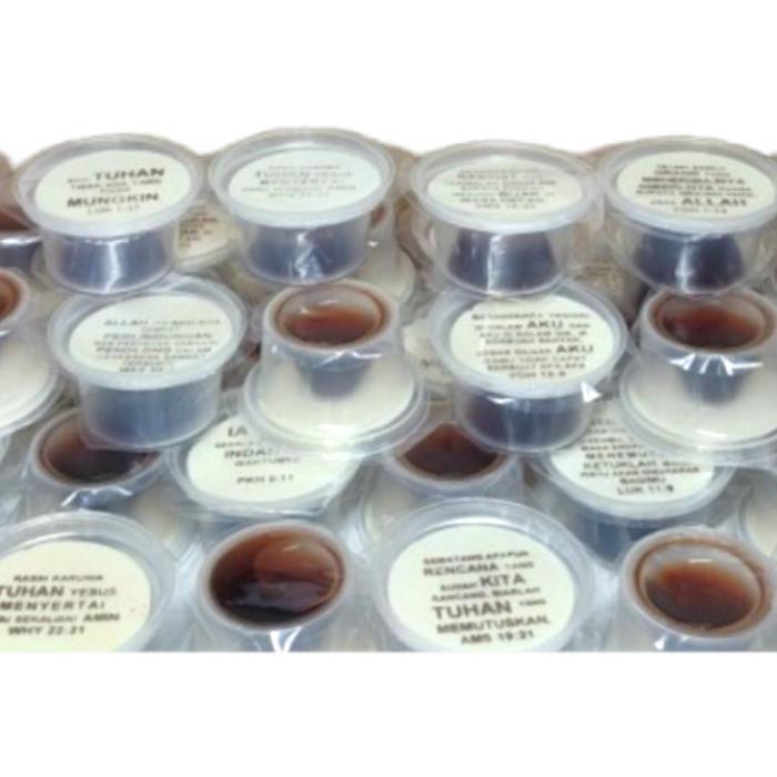 Perjamuan Kudus Anggur Premium Besar Hosti Ayat Isi 50Pcs "Galilea" (Hb Ayat Isi 50)