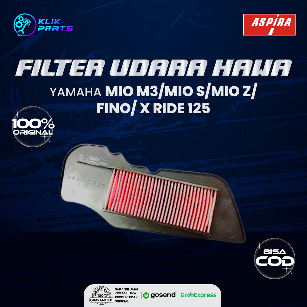 ASPIRA Filter Udara Yamaha Mio M3 Fino 125 (MI3)– Kualitas Premium 100% Original