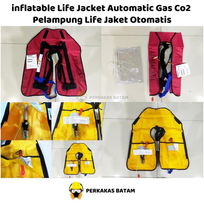 inflatable Life Jacket Automatic Gas Co2 Pelampung Life Jaket Otomatis