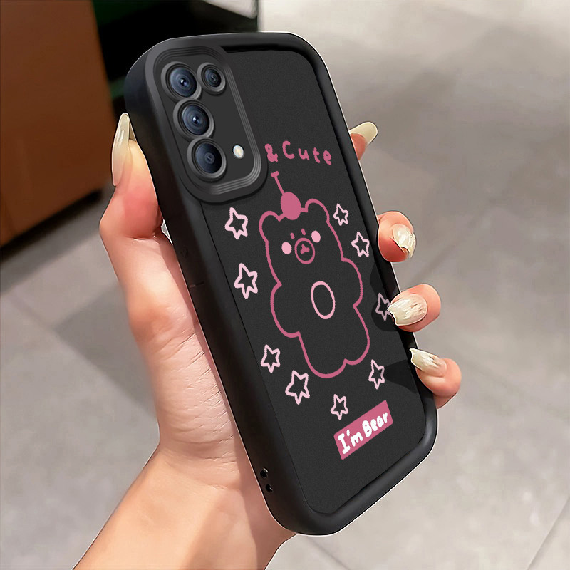 Casing Hp OPPO Reno 5 4G Reno 5 5G Reno5 Reno 5K 5G Reno5 K Find X3 Lite Case Apple Teddy Bear Minim