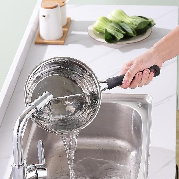 BMW Kitchenware - Panci Sup Stainless Steel Tutup Kaca Panci Masak BMW Kitchenware Panci Mie Rebus