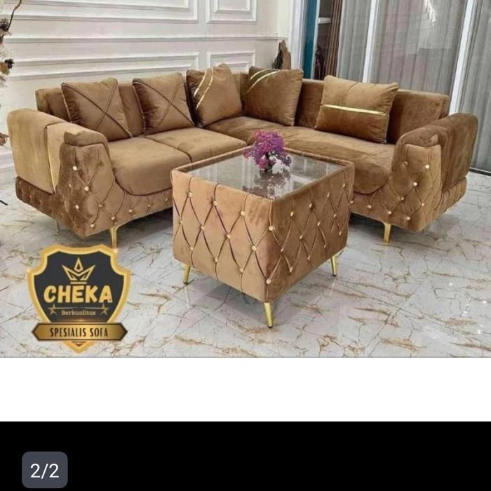 SOFA MEWAH RUANG TAMU KURSI TAMU SOFA DUDUK MINIMALIS SOFA TAMU - modern coklat