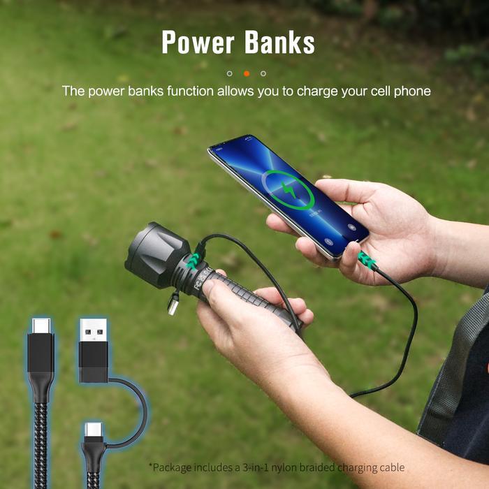 BestSeller NICRON [FLASHSALE FREE MYSTERY BOX]B66 Flashlight Tactical 4300 Lumen Super Bright Beam