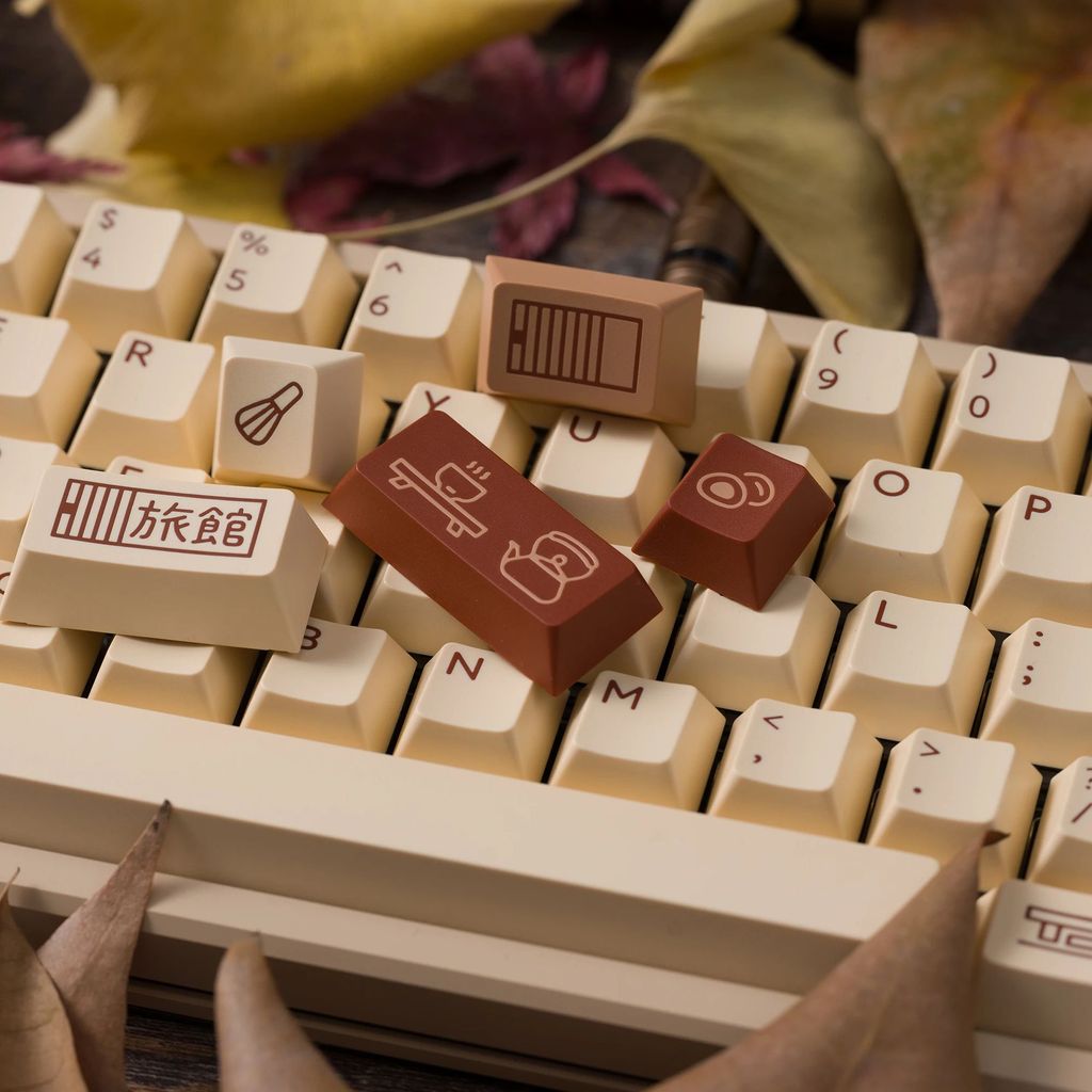 [Child kit] PBTfans Ryokan Cherry Profile MX-style Keycaps KBDfans Numpad Spacebar