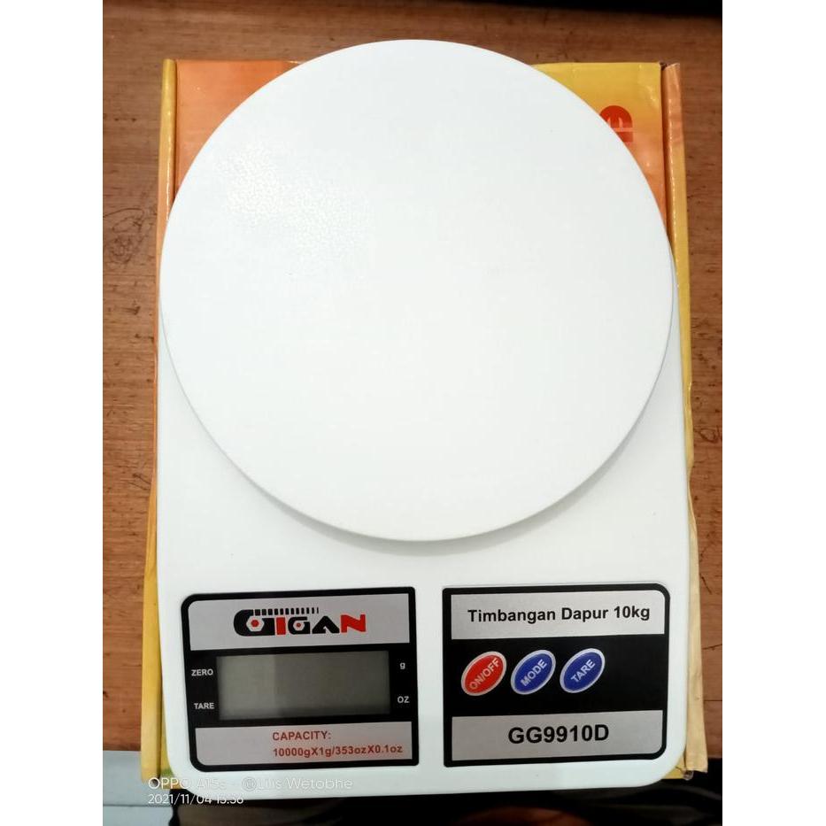 Timbangan Kue atau Timbangan Dapur 10kg Gigan