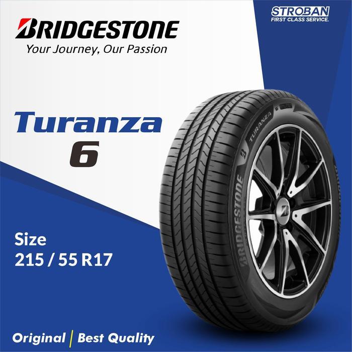Ban Luar Bridgestone 215/55 R17 Turanza 6 Cocok untuk: Honda HR-V, Toyota Altis, Mazda 3