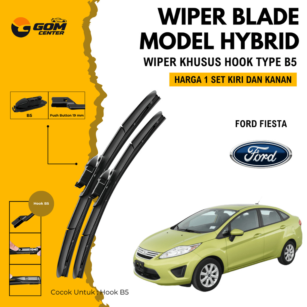 Wiper Ford Fiesta Hybrid Kaca Depan Mobil