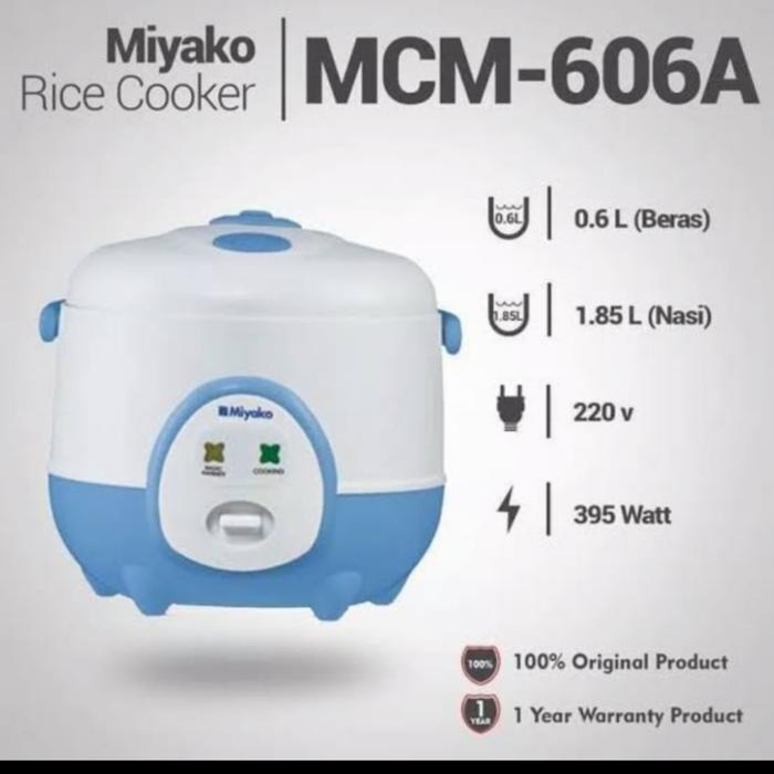 Magic Com Miyako (0.6 Liter) - Mcm606A