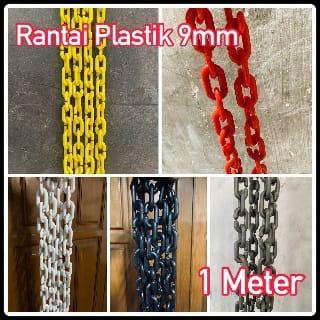 PROMO Rantai Plastik 9mm (1 Meter) / Rantai Plastik Distro / Gantungan