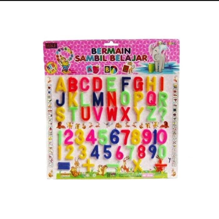 mainan edukasi anak belajar huruf dan angka