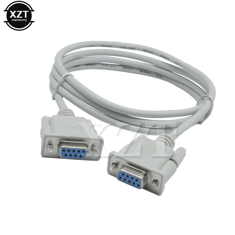 STOK TERBATAS  RS232  Cable to RS-232 DB9F to DB9F Female to Female DB9 Connector Serial Null Modem 