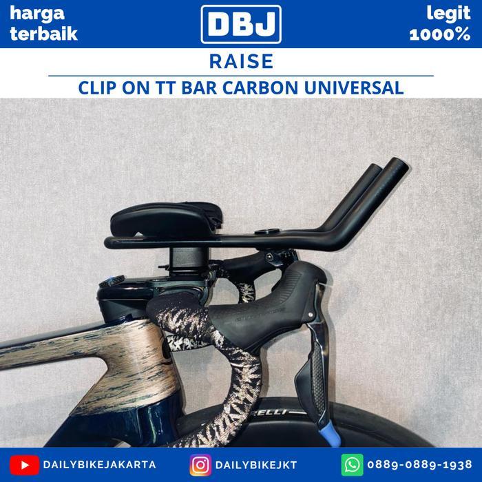 Clip On Tt Bar Aero Carbon Universal Tanduk Sepeda Roadbike