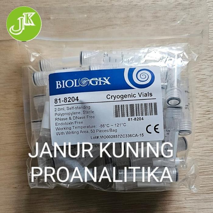 Ready CRYOTUBE, CRYOGENIC VIAL Sterile 2,0ml isi 50 pcs/PK. 81-8204 Biologix