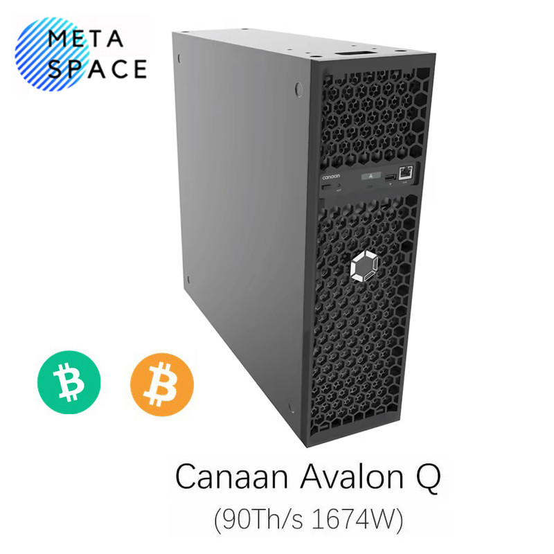 New Bitcoin Miner Avalon Q 90TH/s 1674W ASIC Miner Low Noise Home BTC Mining With PSU Avalon BTC