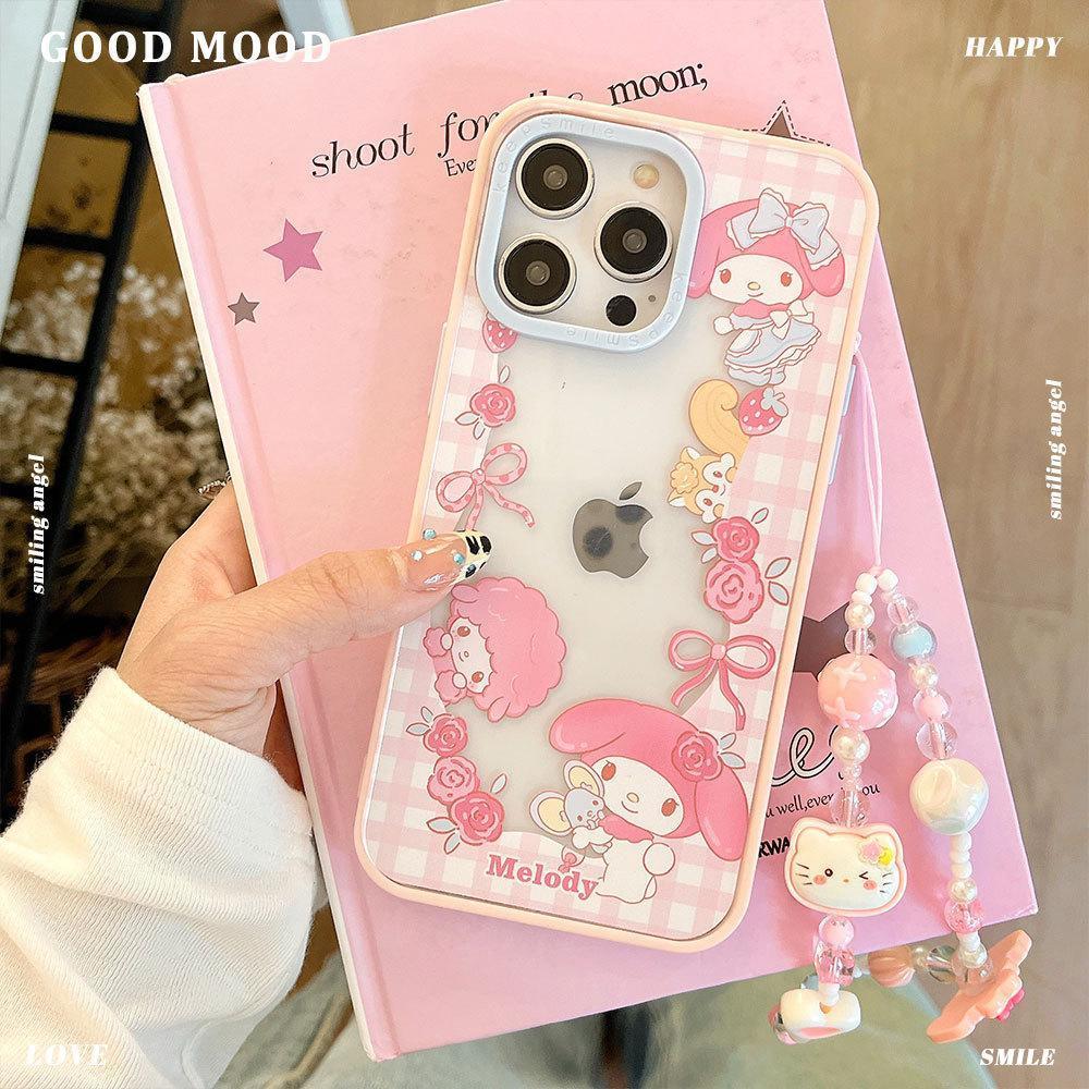 Luar Negeri Sanrio Elegan Case Hp Redmi A7 Pro 15 15C Note 15 14 Pro Plus 5G 13 Pro Plus 10S A5 10C 