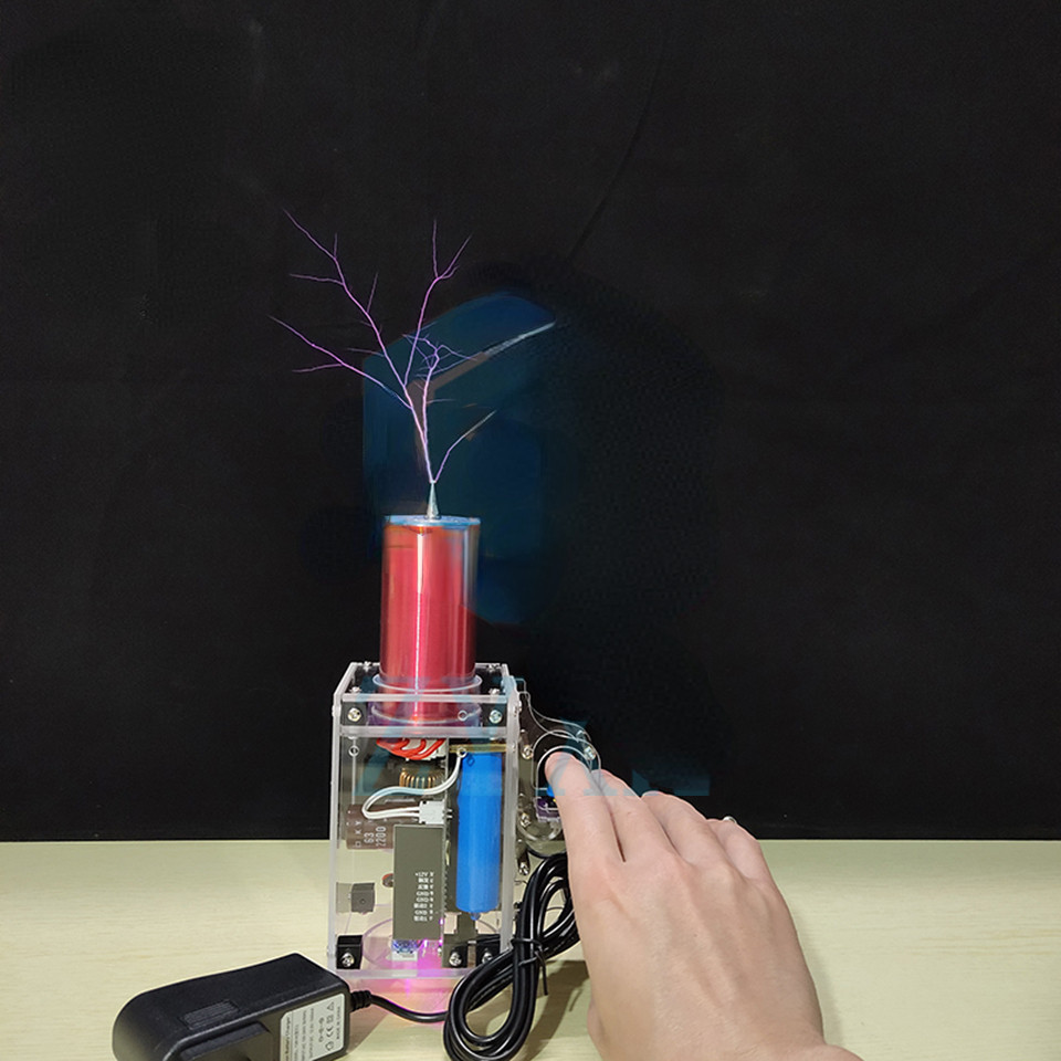 SPECIAL Electric Arc Scientific Experiment High Voltage Generator Portable Tesla Coil Handheld Artif