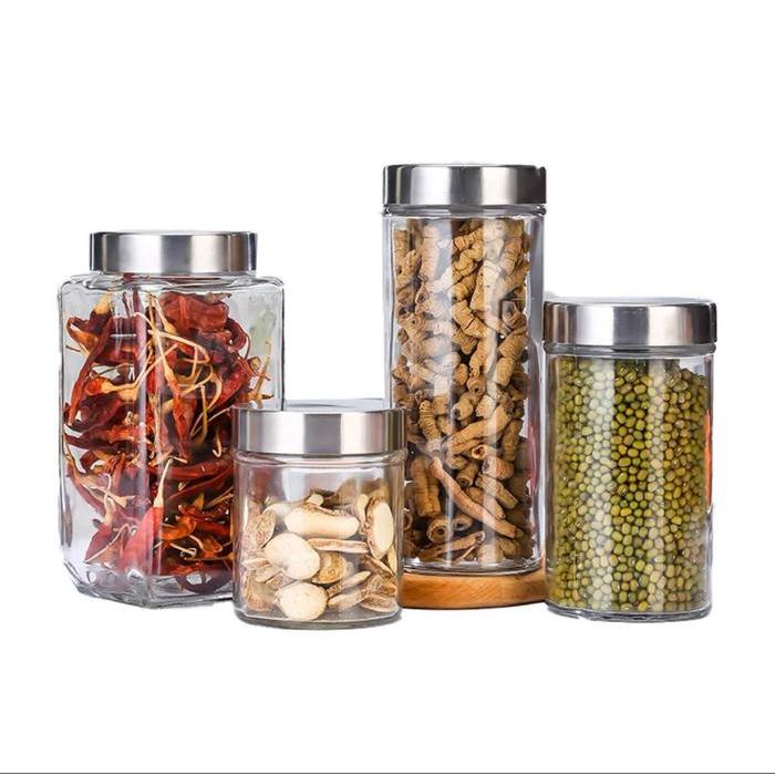 Toples Kaca 1700 Ml / Toples Kacang / Toples Cemilan / Toples Kaca Tutup Putar / Toples Lebaran /